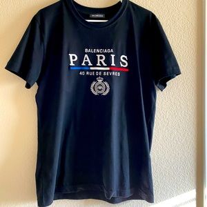 BALENCIAGA PARIS LOGO T-SHIRT SIZE M